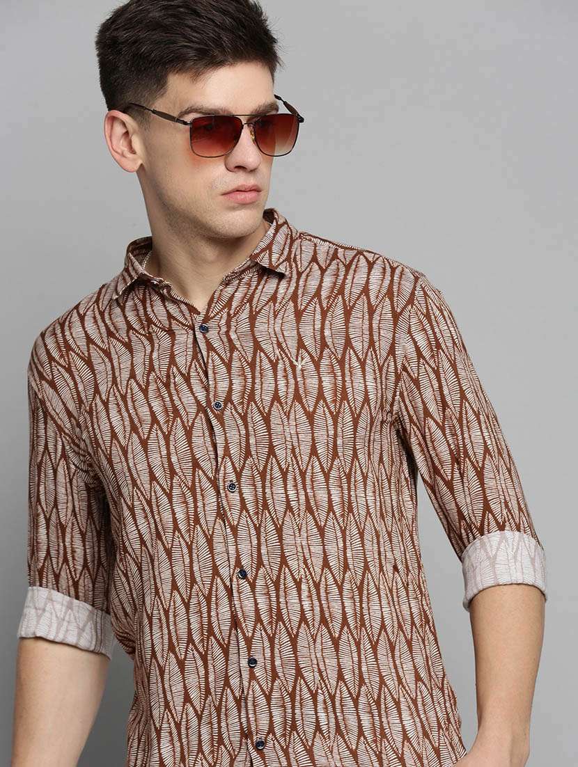 mens printed casual shirt - 19208129 - Standard Image - 4
