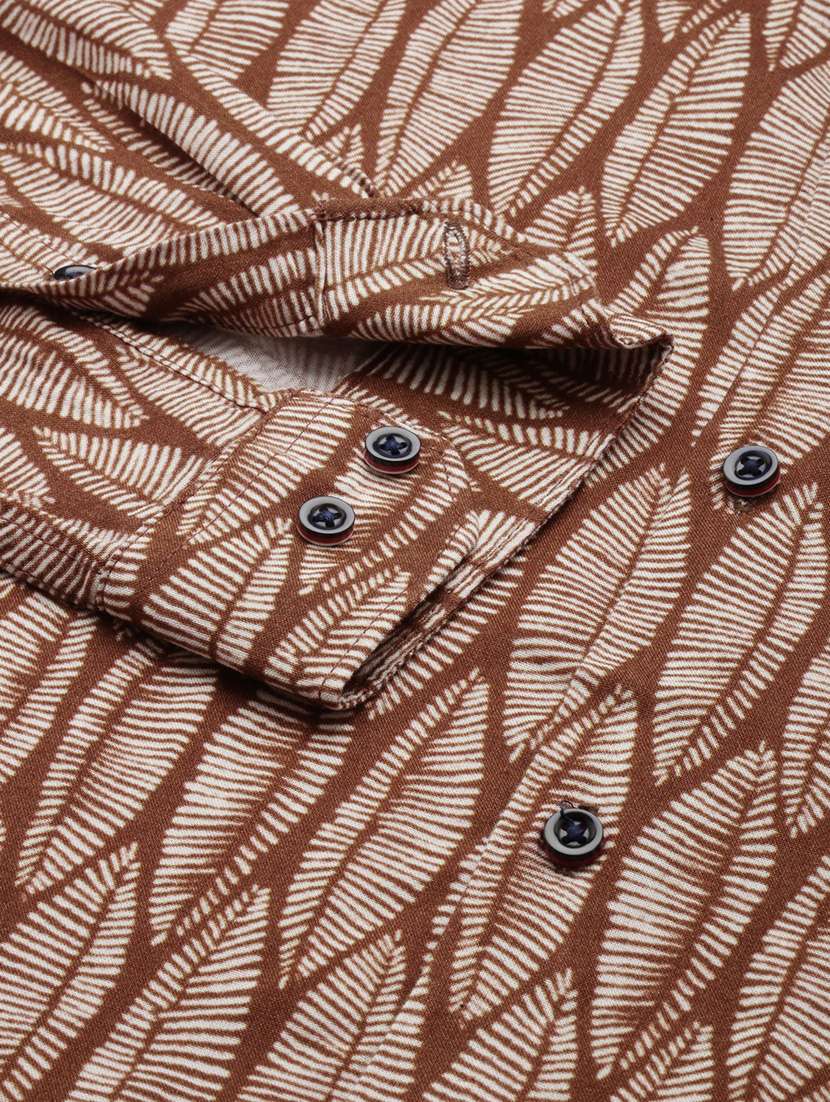 mens printed casual shirt - 19208129 - Standard Image - 6
