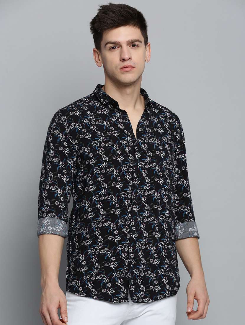 mens florals casual shirt