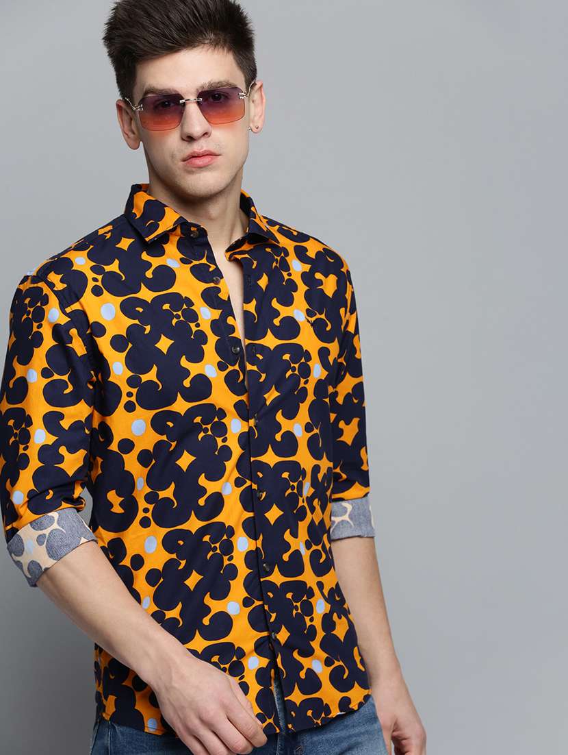 mens printed casual shirt - 19208262 - Standard Image - 4