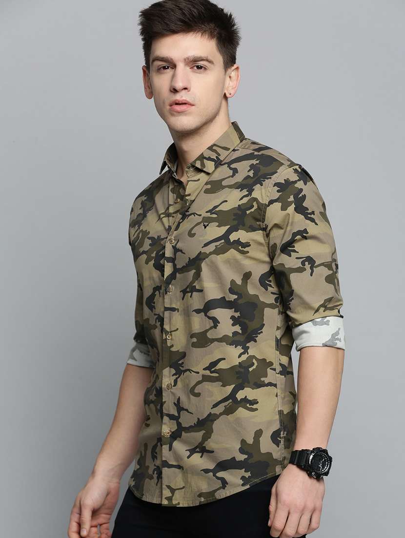 mens camouflage casual shirt - 19208276 -  Standard Image - 1