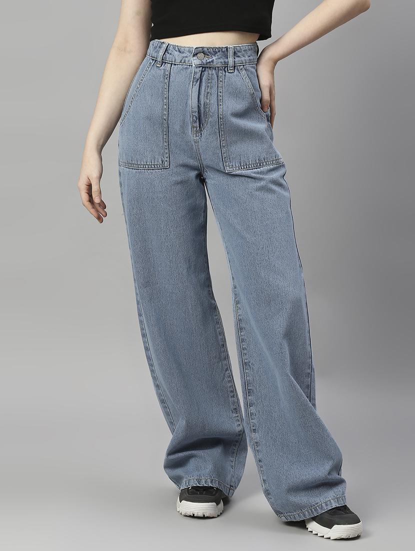 women's plain baggy fit jeans - 19208404 - Zoom Image - 0