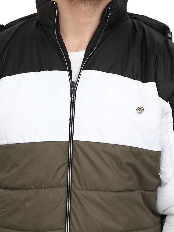 hood neck solid casual jacket - 19214961 - Standard Image - 4