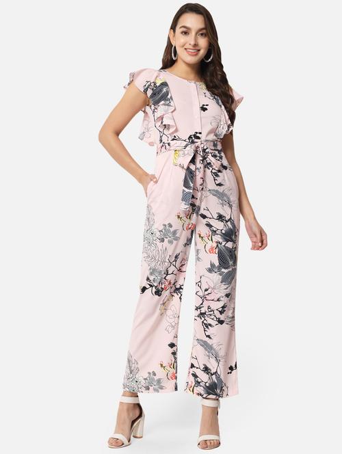 florals printed full leg jumpsuit - 19215130 -  Standard Image - 0