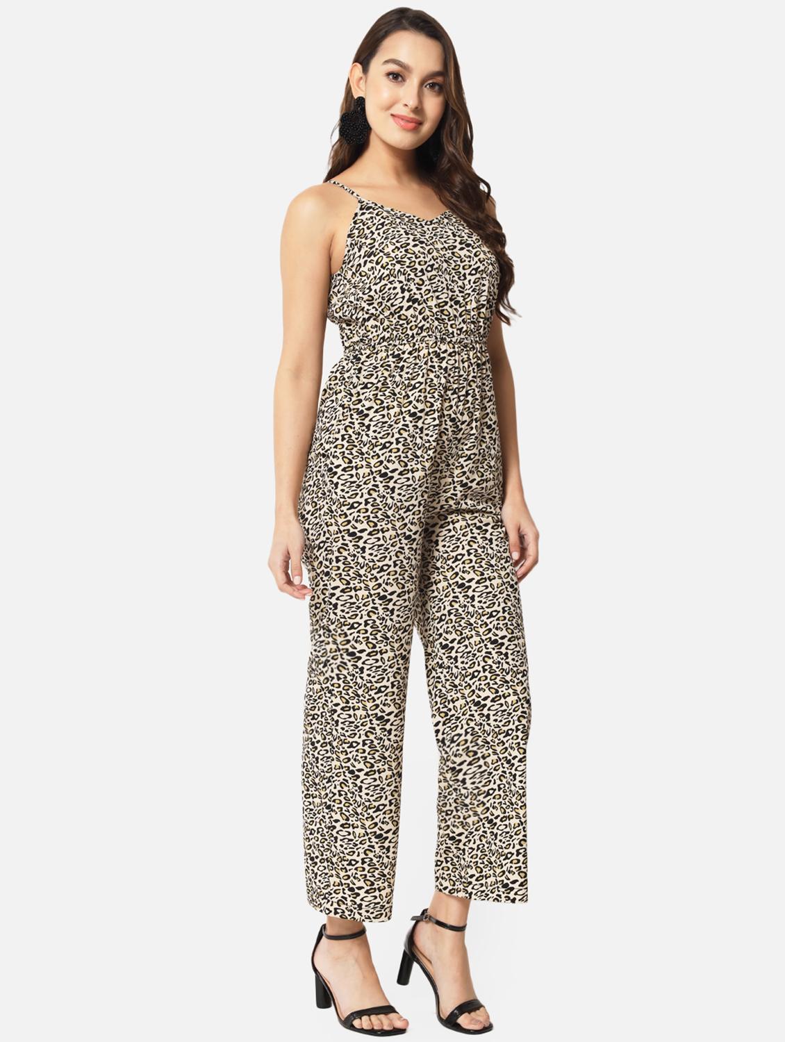 printed full leg jumpsuit - 19215137 - Standard Image - 1