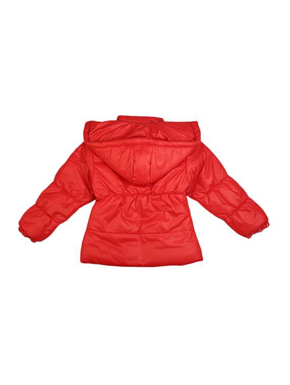 girlss hooded neck quilted jacket - 19215328 -  Standard Image - 1