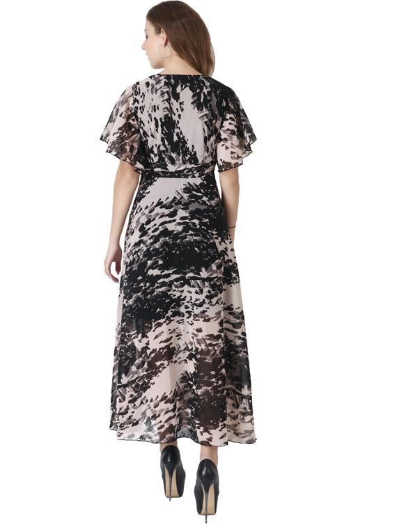 women's combo typography dress - 19215398 - Standard Image - 6