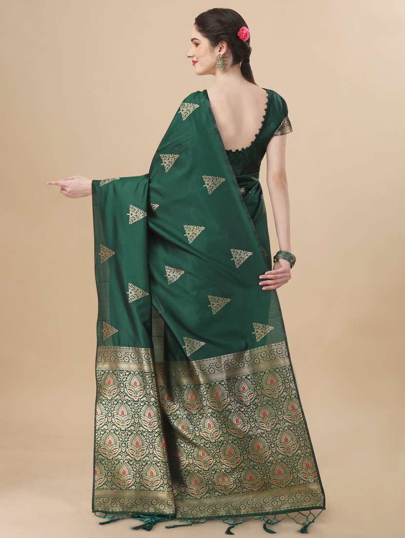 women's banarasi saree with blouse - 19217596 -  Standard Image - 1