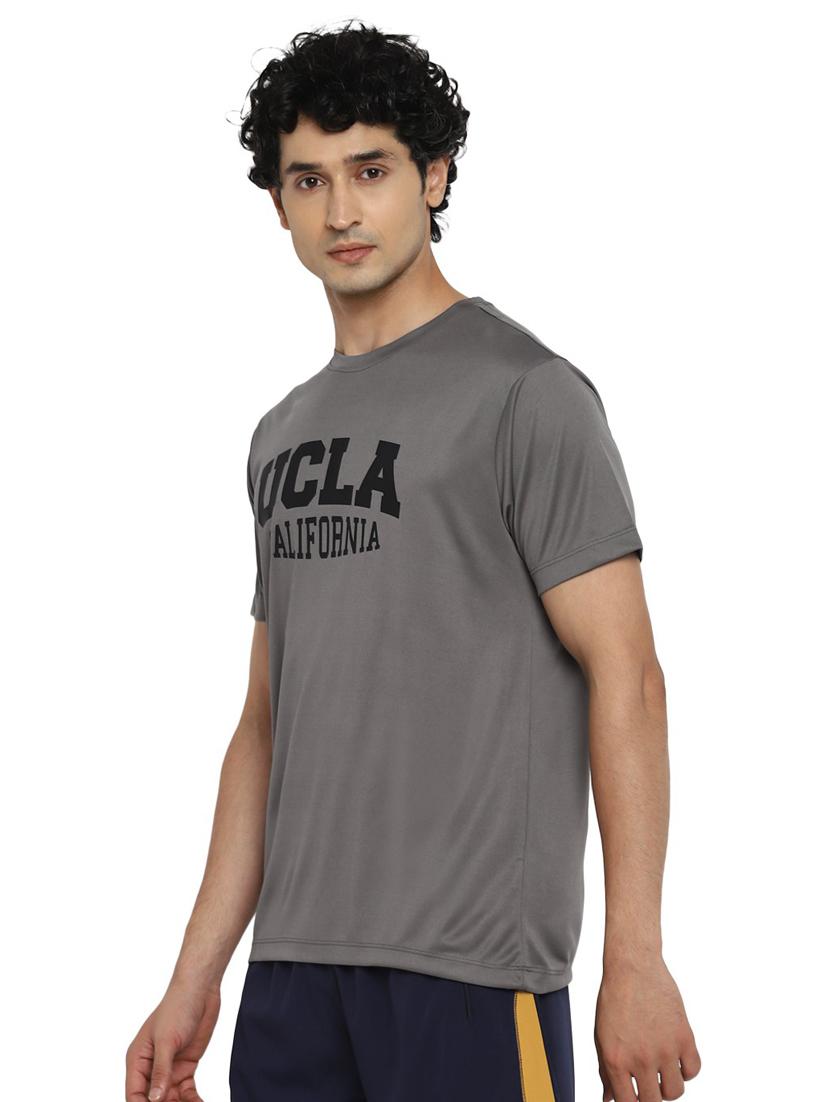 round neck chest-printed t-shirt - 19219276 - Standard Image - 1