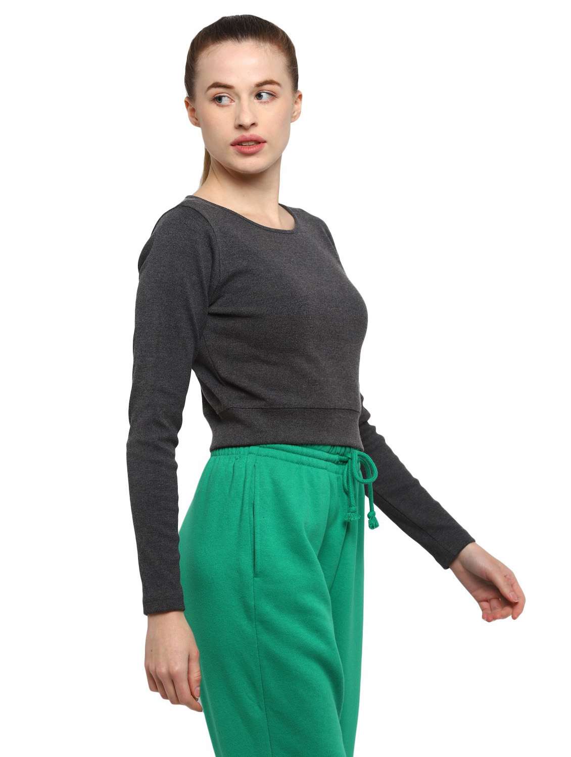 women's plain round neck t-shirt - 19219583 -  Standard Image - 1