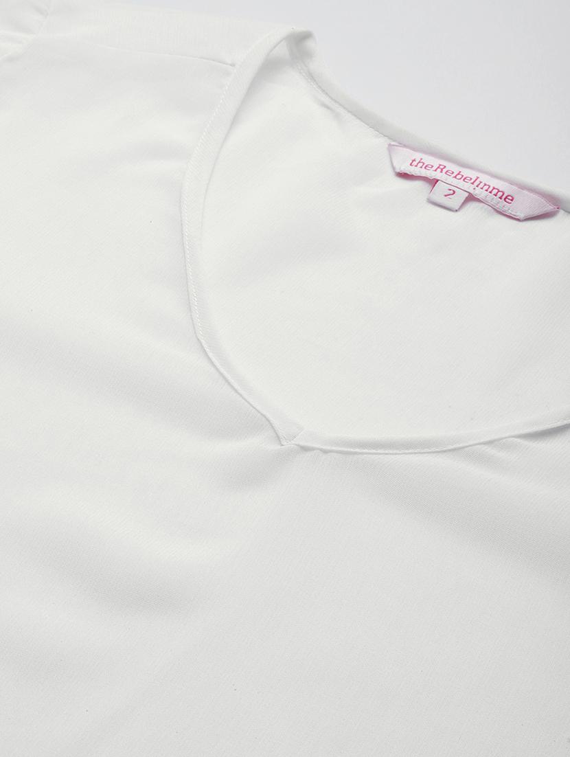 women's a line v neck top - 19220846 - Standard Image - 4