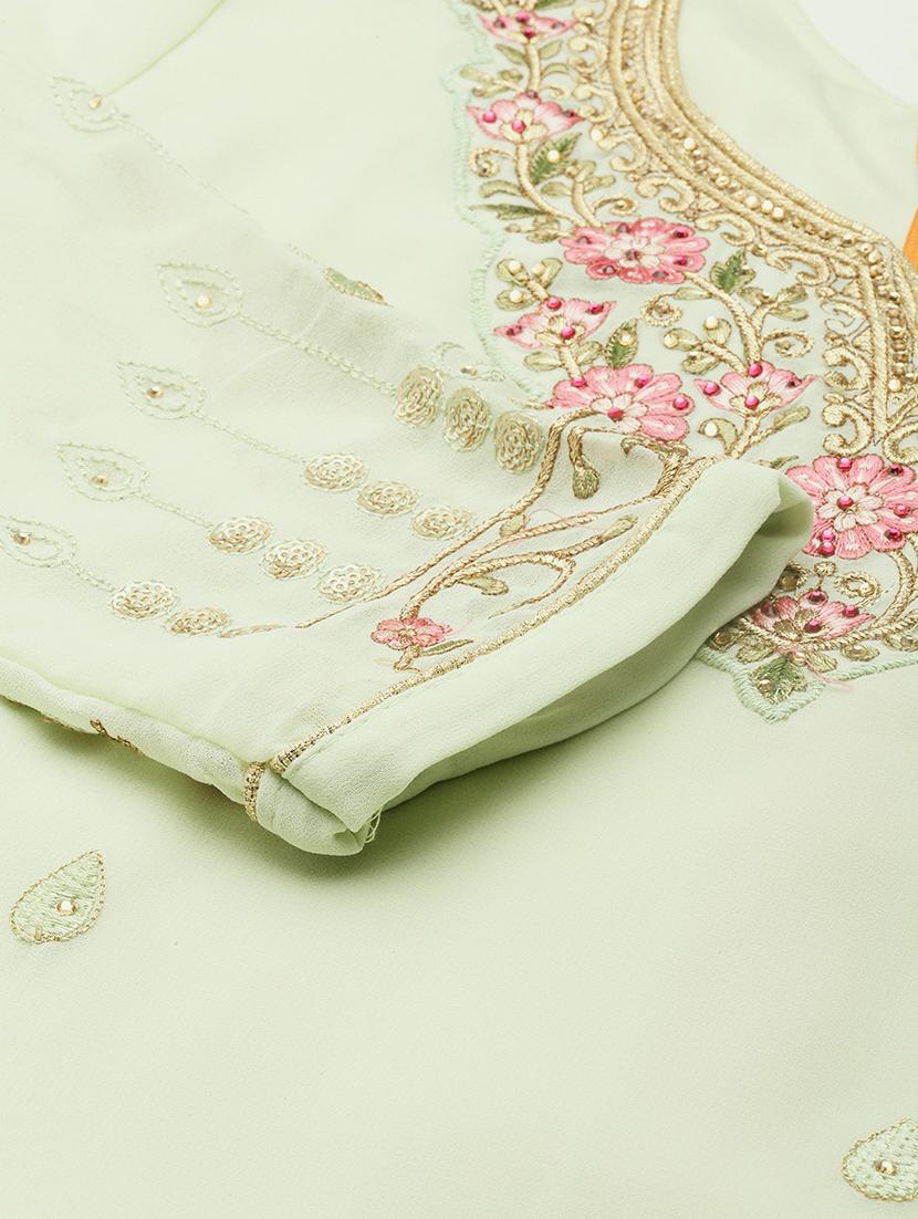 embroidered unstitched suit set - 19220939 - Standard Image - 6