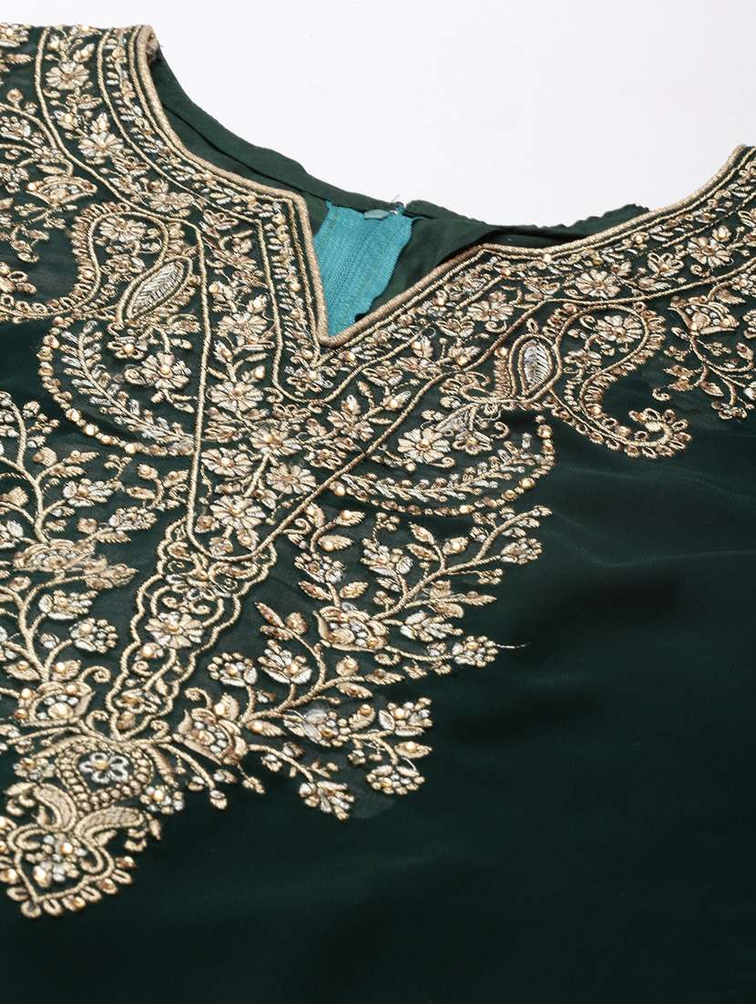 embroidered unstitched suit set - 19220987 - Standard Image - 4