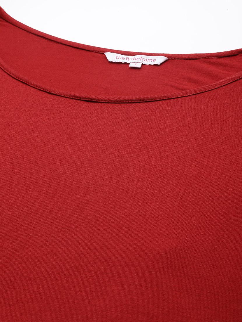 women's straight round neck top - 19223346 - Standard Image - 4