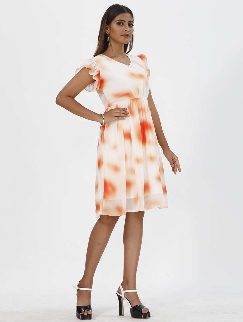 women's fit & flare floral dress - 19223535 -  Standard Image - 1