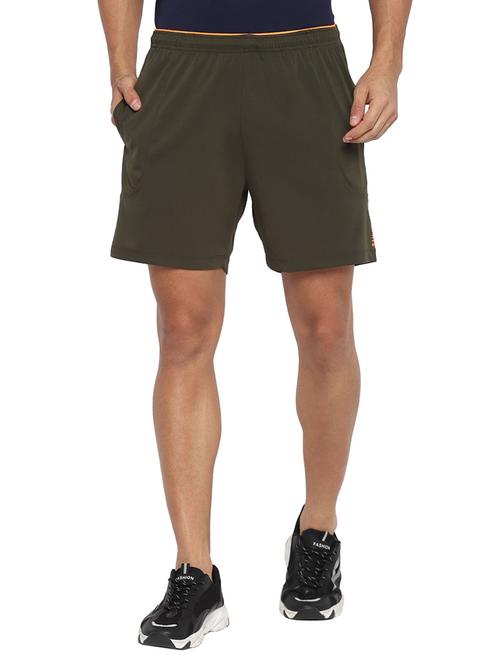 green mid rise solid short - 19223678 - Standard Image - 0