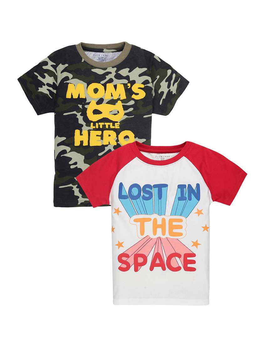 cotton blend printed t-shirt