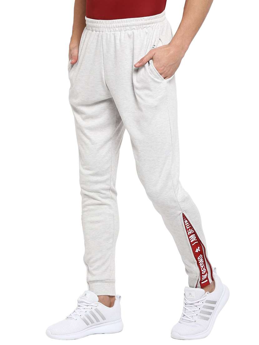 white full length track pant - 19223846 - Standard Image - 1