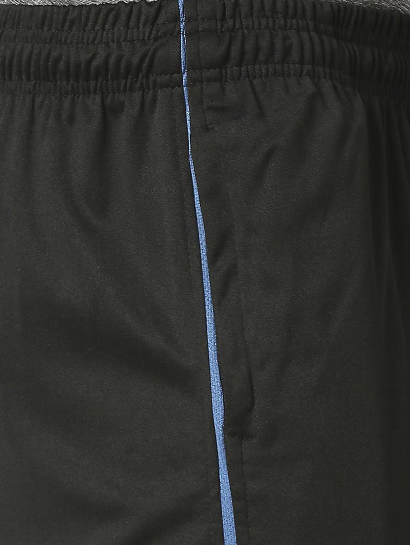 black full length track pant - 19224036 - Standard Image - 4