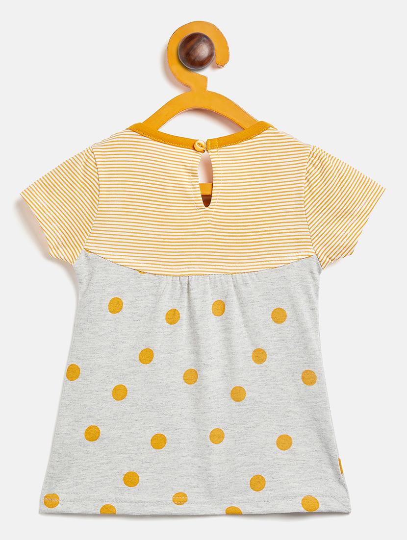 girls round neck printed frock - 19224092 - Standard Image - 1