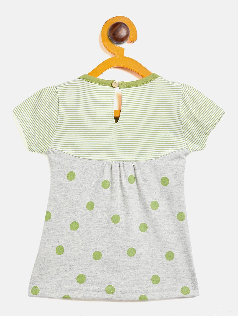girls round neck printed frock - 19224093 - Standard Image - 1