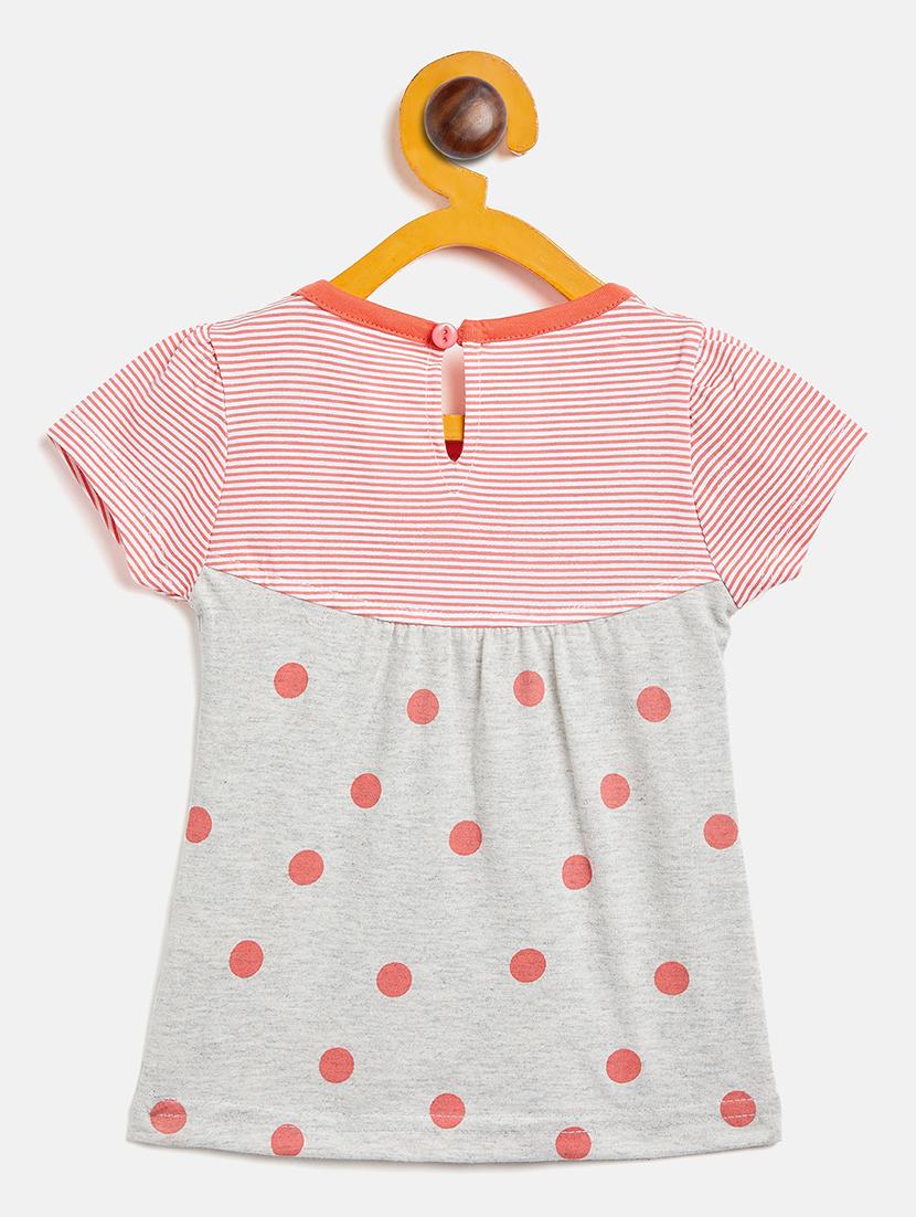 girls round neck printed frock - 19224095 - Standard Image - 1