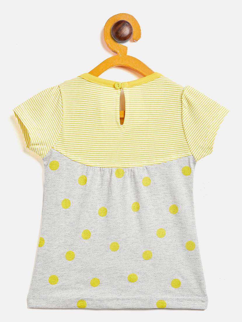 girls round neck printed frock - 19224096 - Standard Image - 1
