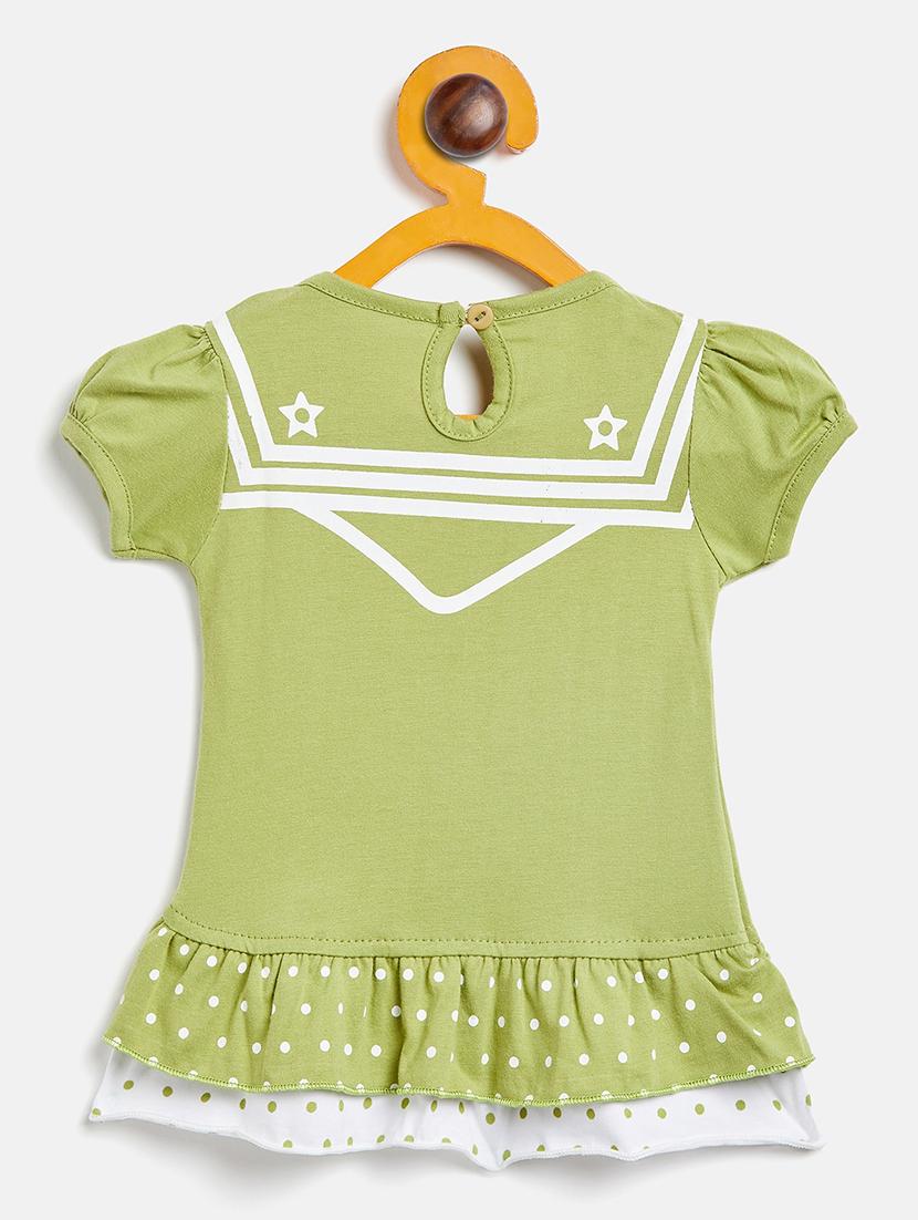 girls round neck printed frock - 19224115 -  Standard Image - 1