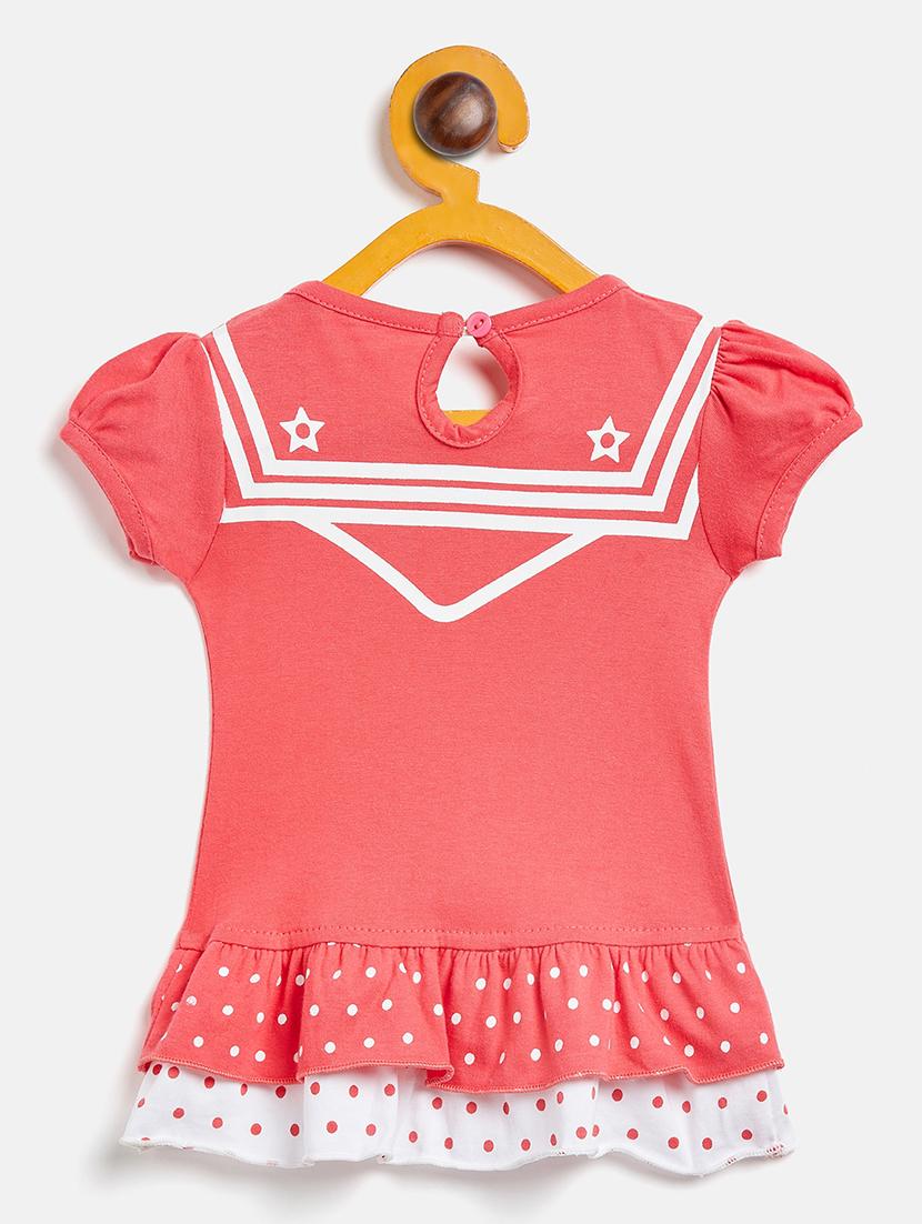 girls round neck printed frock - 19224118 - Standard Image - 1