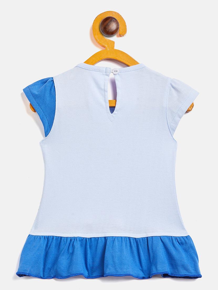 girls round neck printed frock - 19224126 - Standard Image - 1