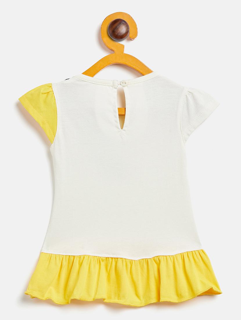 girls round neck printed frock - 19224129 - Standard Image - 1