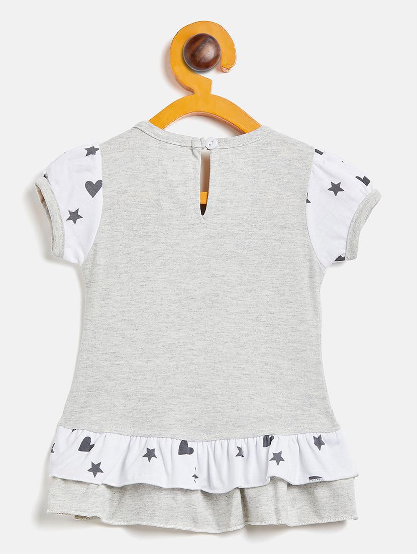 girls round neck printed frock - 19224146 -  Standard Image - 1
