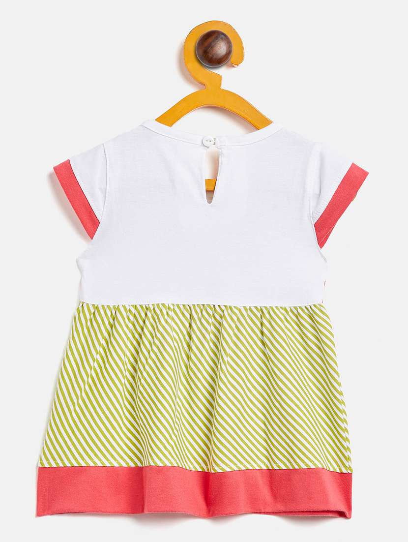 girls round neck printed frock - 19224174 -  Standard Image - 1