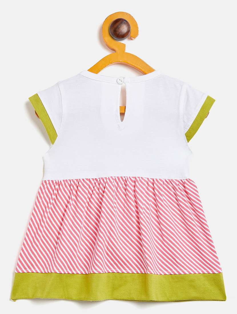 girls round neck printed frock - 19224178 -  Standard Image - 1