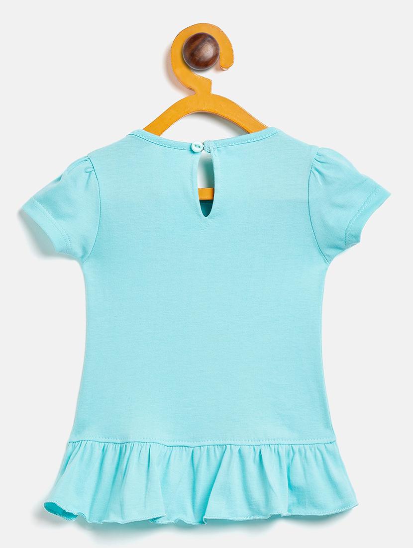 girls round neck printed frock - 19224180 - Standard Image - 1