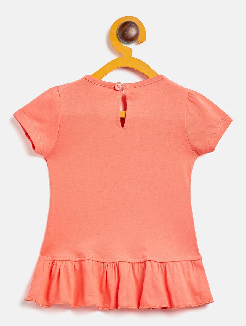 girls round neck printed frock - 19224183 - Standard Image - 1