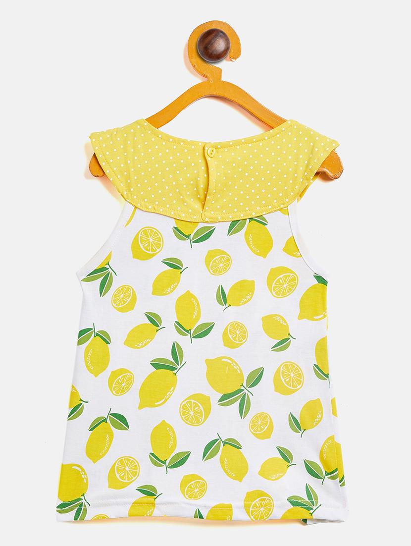 girls round neck printed frock - 19224196 - Standard Image - 1