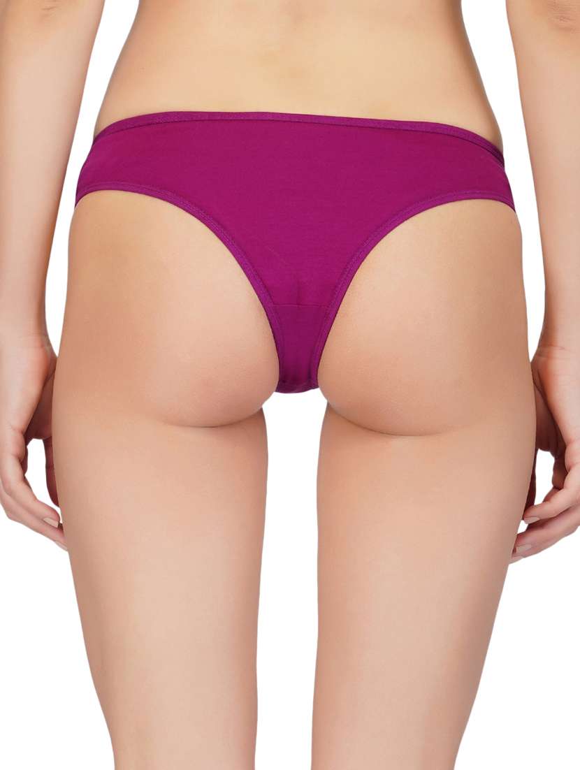 multi colored solid panty combo - 19224958 -  Standard Image - 4