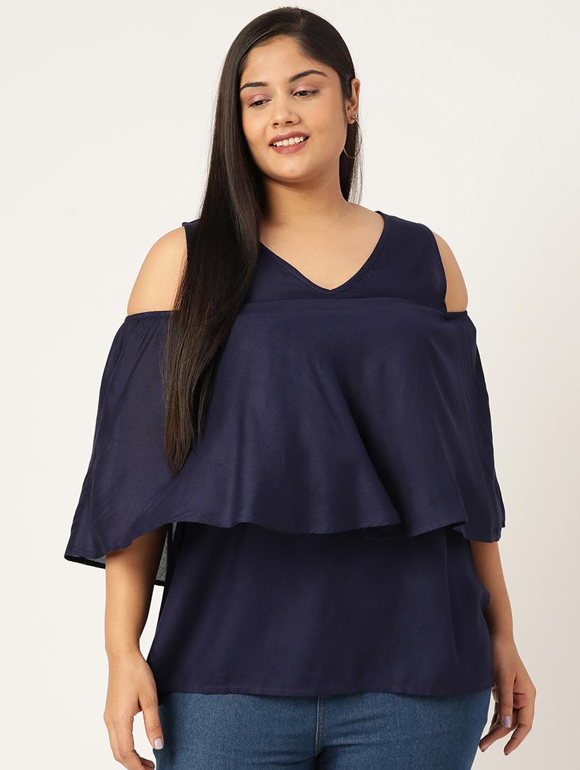 women's layered v neck top - 19225014 -  Zoom Image - 0