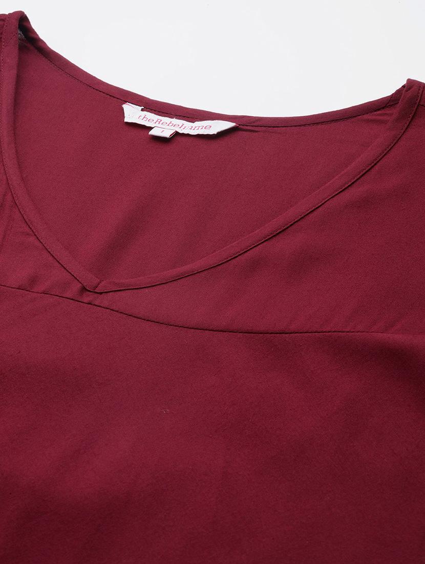 women's ruffle v neck top - 19225016 - Standard Image - 4