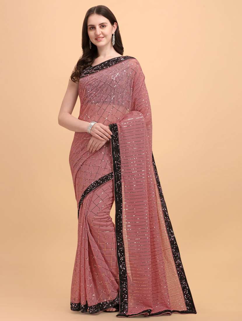 women's embellished saree with blouse
