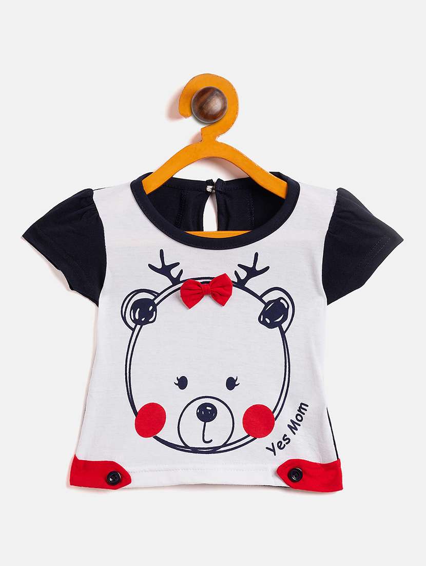 girls round neck printed skirt top - 19225129 -  Standard Image - 1