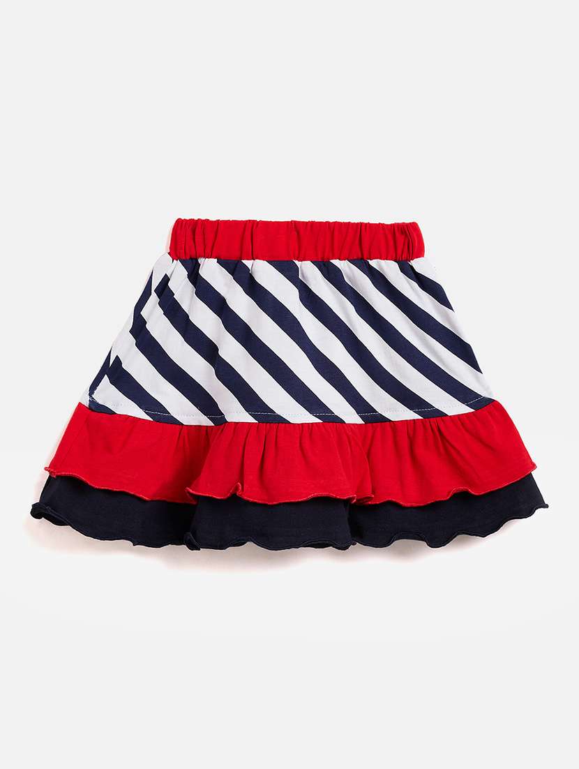 girls round neck printed skirt top - 19225129 -  Standard Image - 4