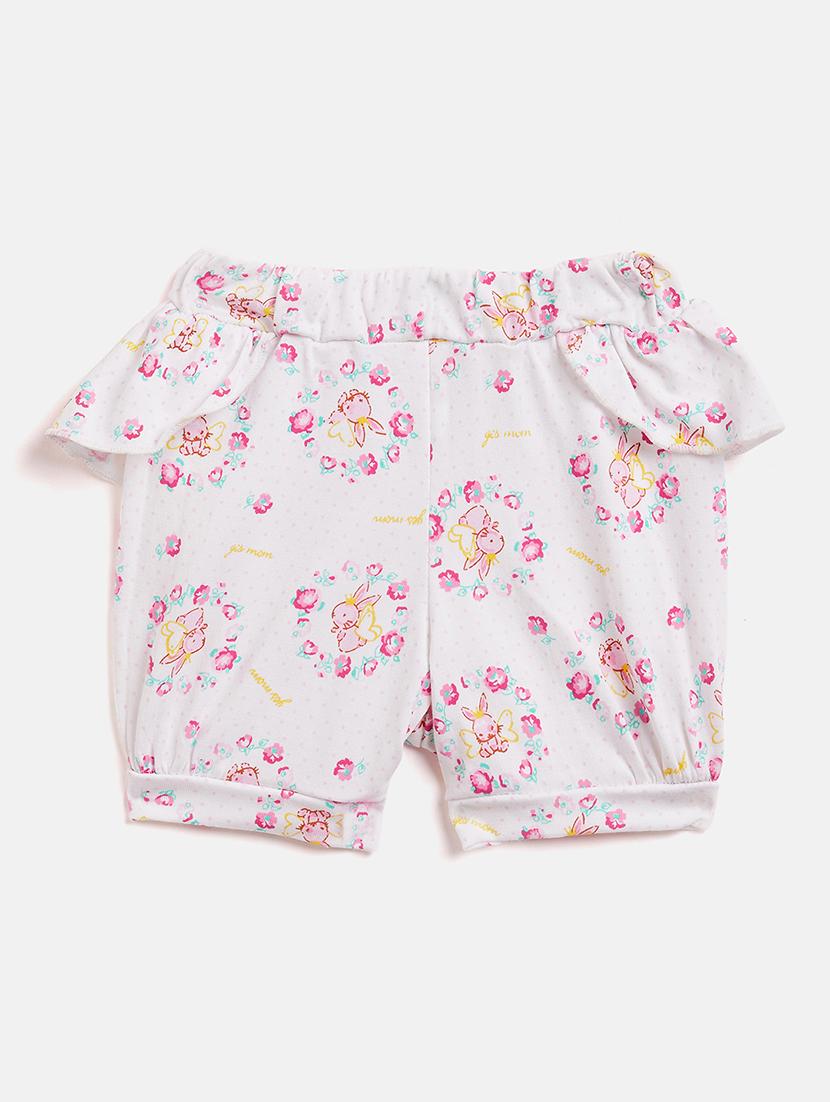 girls round neck printed shorts sets - 19225134 - Standard Image - 4