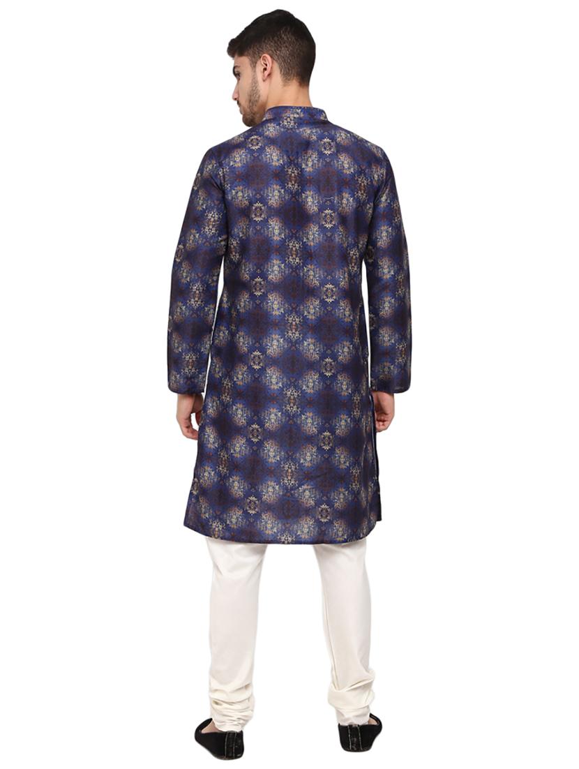navy self design ethnic wear set - 19226581 -  Standard Image - 1