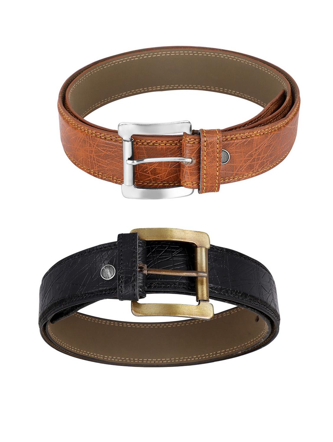 pack of 2 leatherette belt - 19226761 - Standard Image - 1