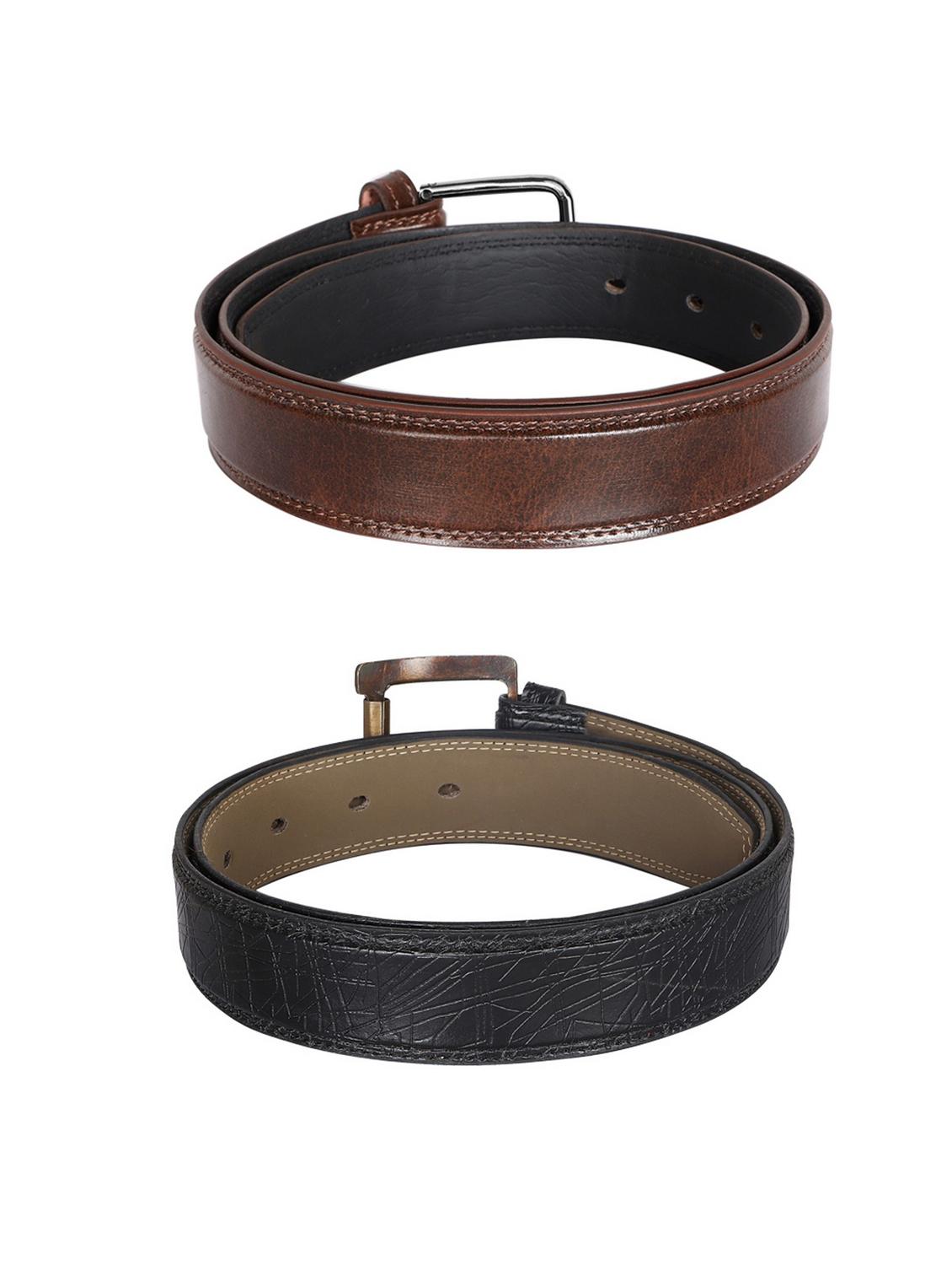 pack of 2 leatherette belt - 19226775 -  Standard Image - 1
