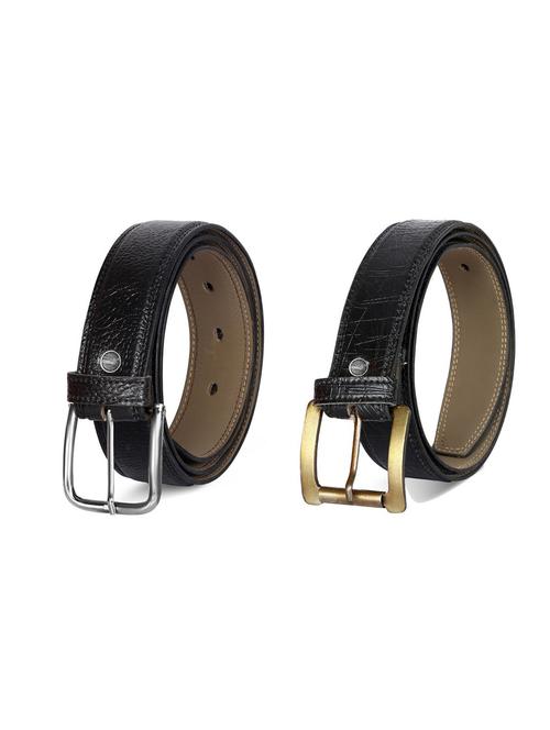 pack of 2 leatherette belt - 19226805 -  Standard Image - 0