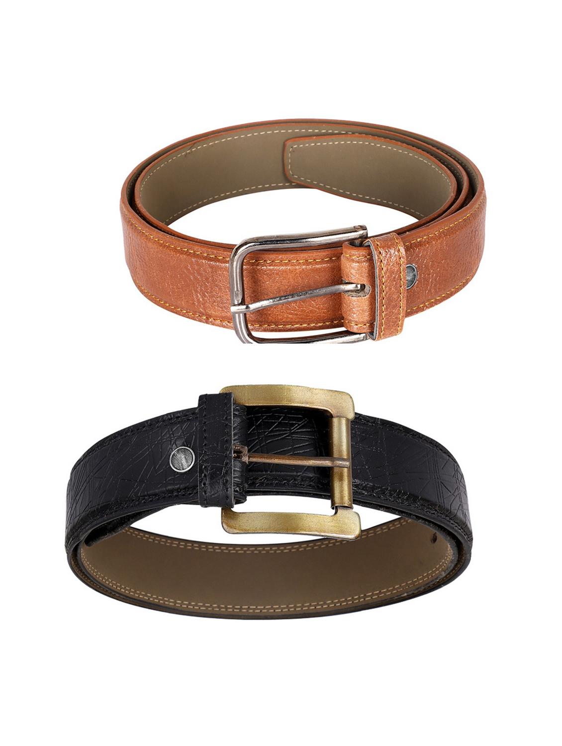 pack of 2 leatherette belt - 19226817 -  Standard Image - 1