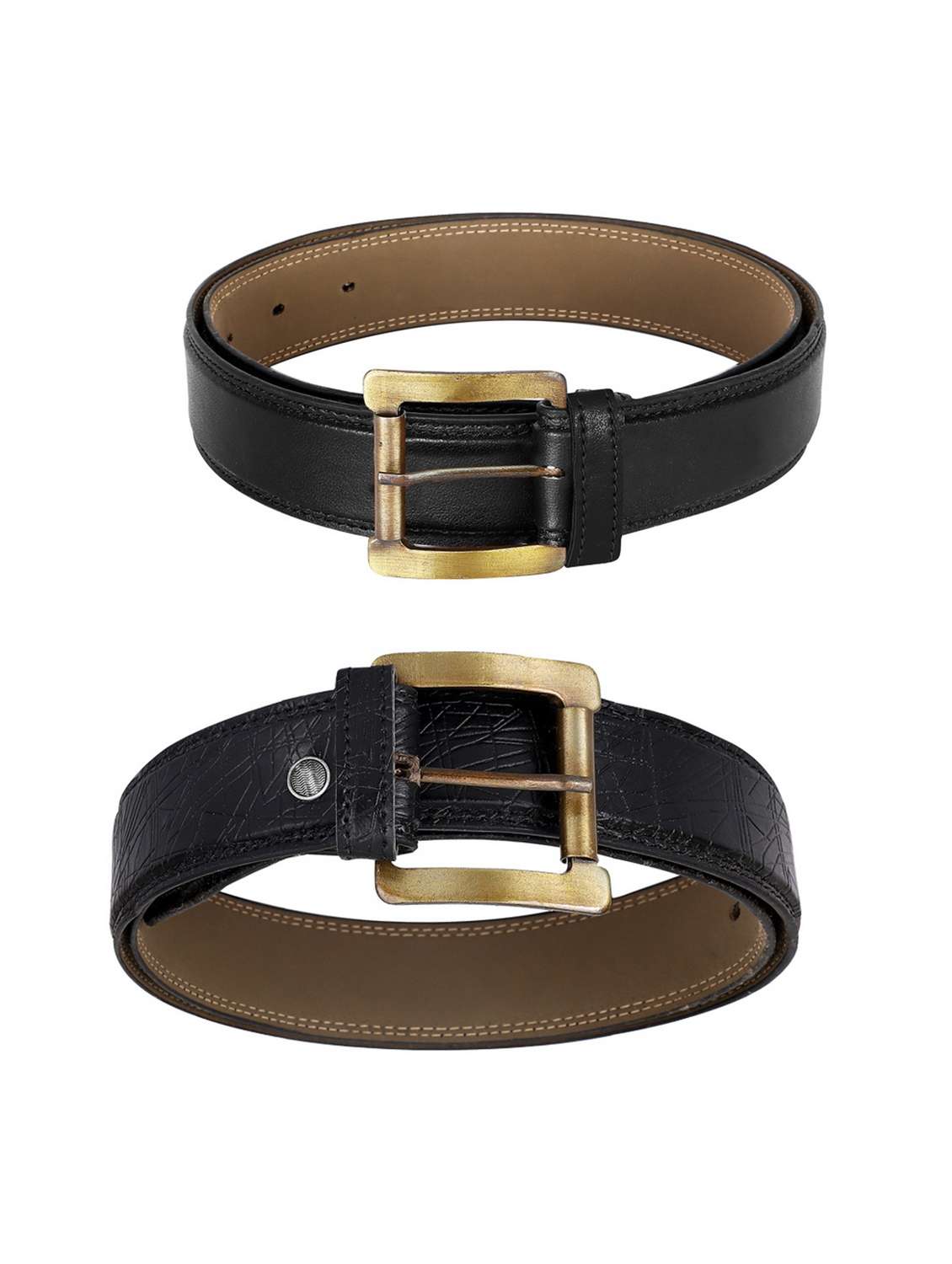 pack of 2 leatherette belt - 19226820 -  Standard Image - 1